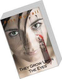 The two book cover versions of They Grow Upon The Eyes